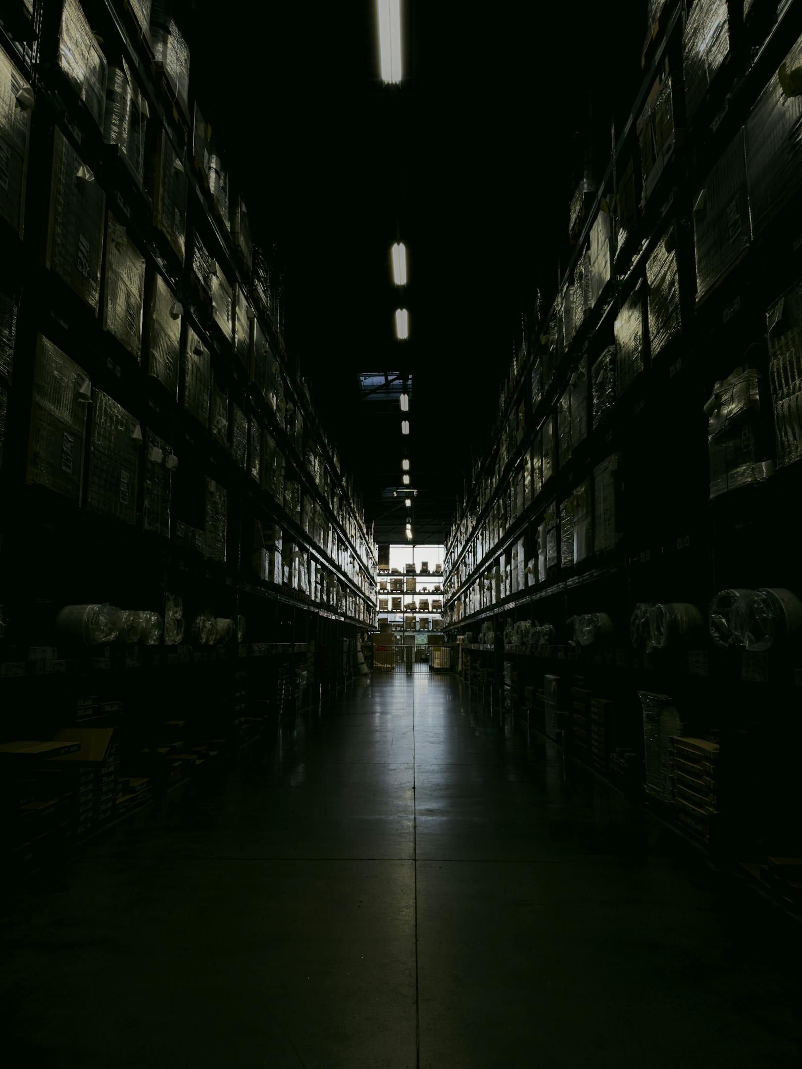 Industrial warehouse logistics and freight handling for commercial transport